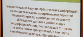 Подведены итоги реализации программы мероприятий Пермского края «Детство без насилия» 
